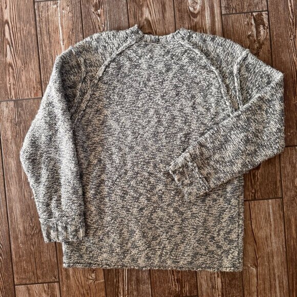 DKNY Jeans‎ Oversized Sweater Womens L Knit Chunky Boxy Pullover Marled Grunge - Picture 8 of 8